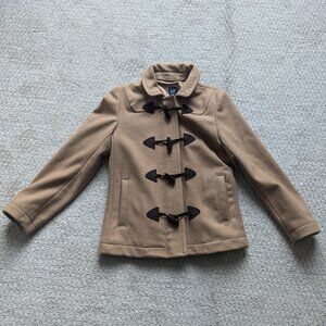 Cute Gap Peacoat with contrast front patches and hooks